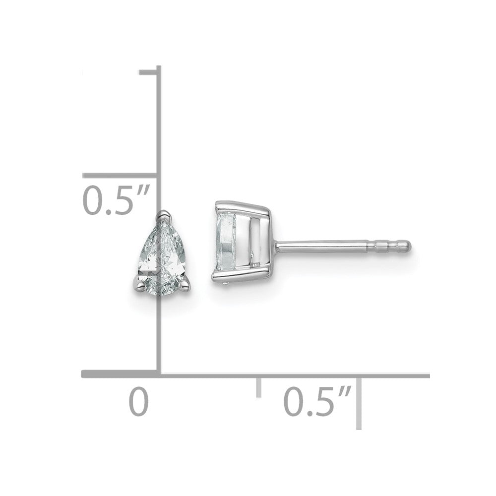 Lab Grown Pear Diamond Studs
