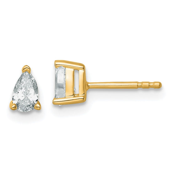 Lab Grown Pear Diamond Studs