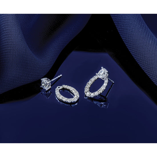 Lab Grown Oval Diamond Studs