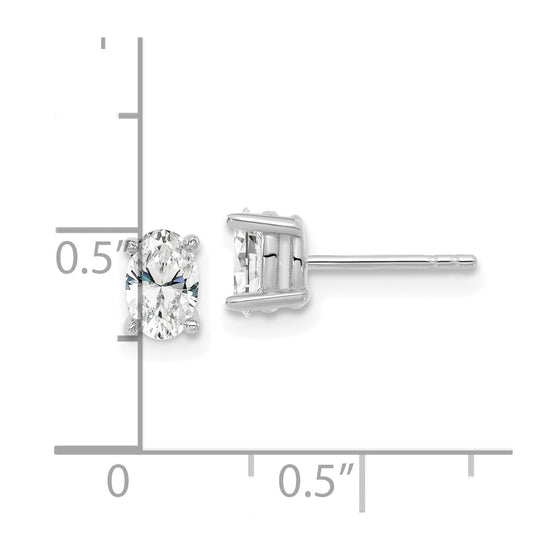 Lab Grown Oval Diamond Studs