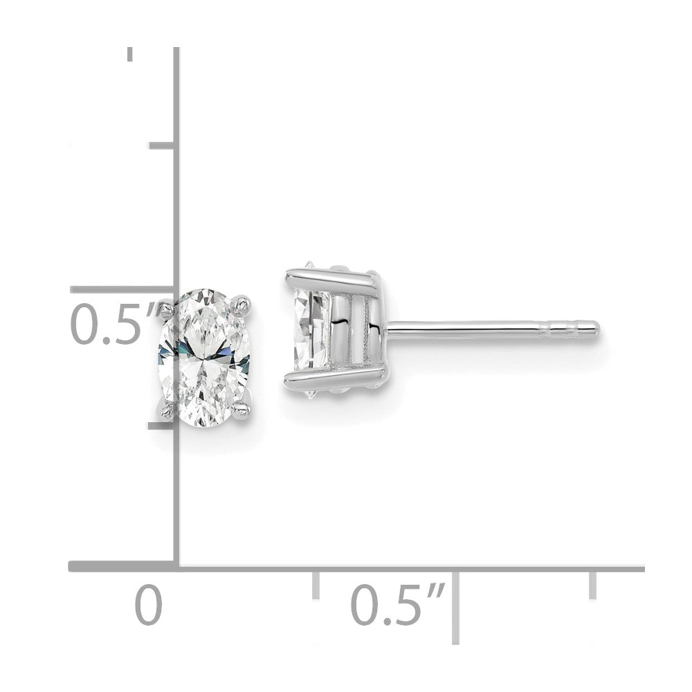Lab Grown Oval Diamond Studs