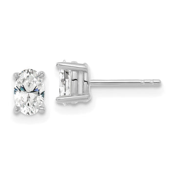 Lab Grown Oval Diamond Studs