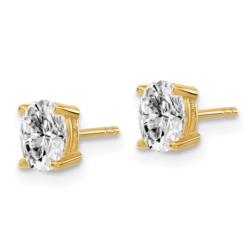 Lab Grown Oval Diamond Studs