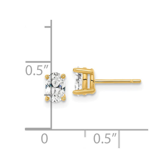Lab Grown Oval Diamond Studs