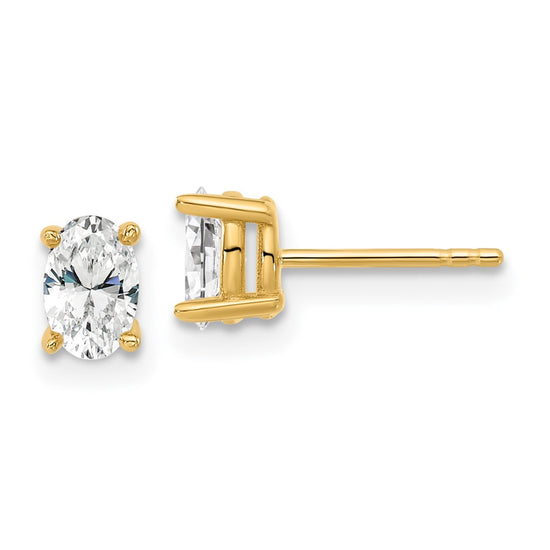 Lab Grown Oval Diamond Studs