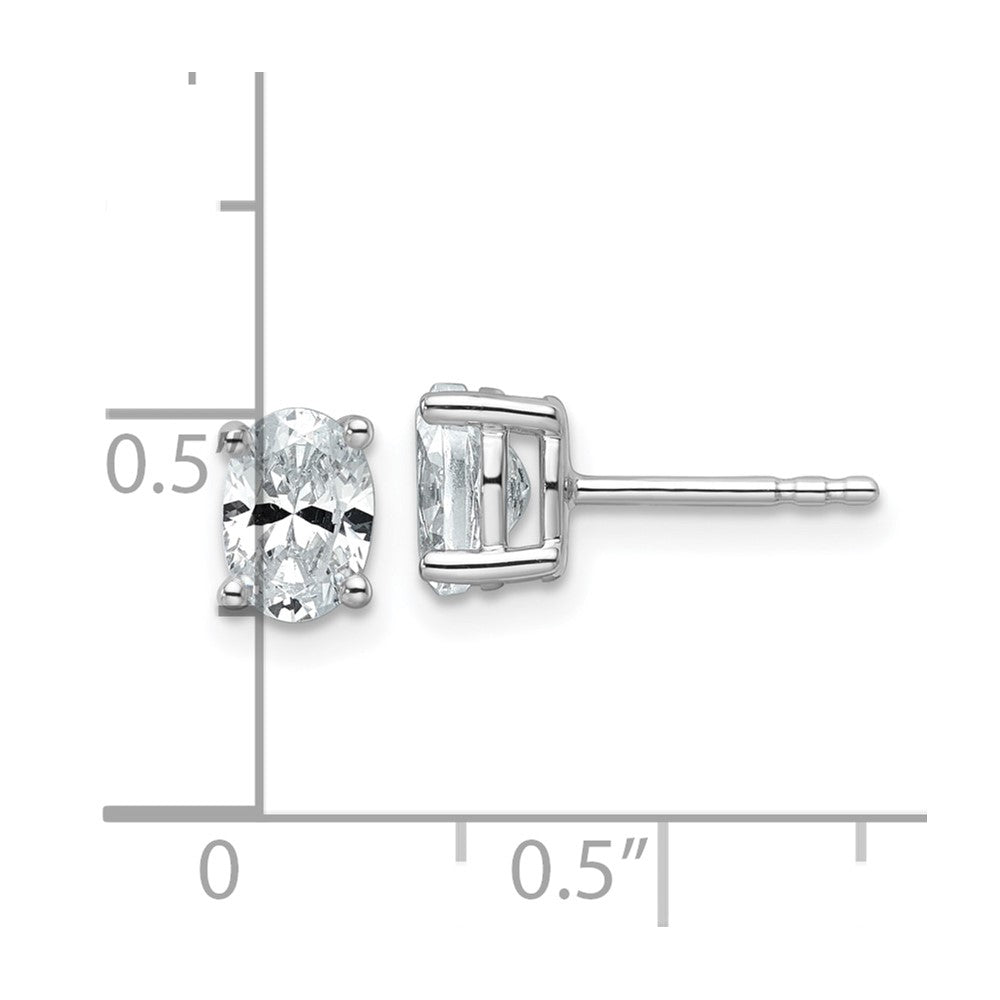 Lab Grown Oval Diamond Studs
