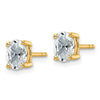 Lab Grown Oval Diamond Studs