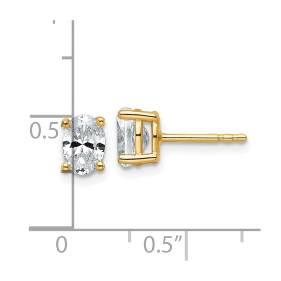 Lab Grown Oval Diamond Studs