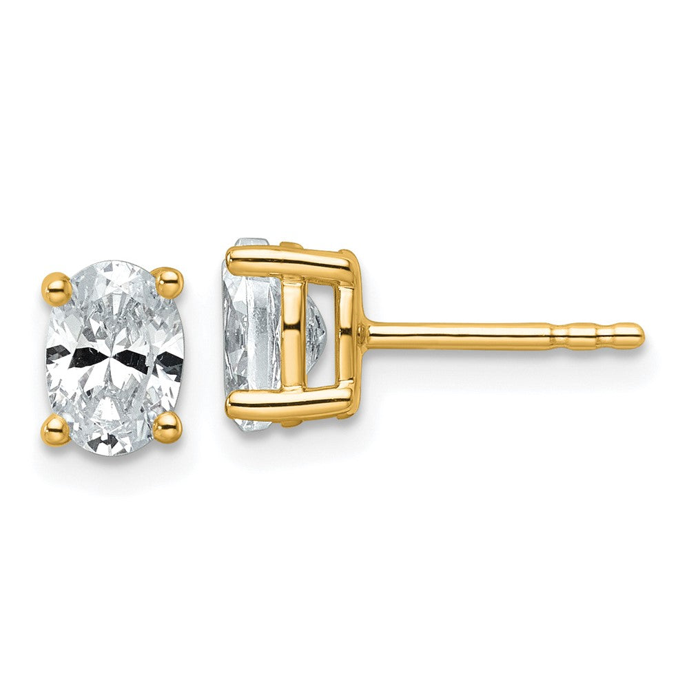 Lab Grown Oval Diamond Studs