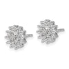 Diamond Cluster Post Earrings