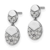 14k White Gold 1/4 carat Lab Grown Diamond VS/SI+ G+ Dangle Post Earrings