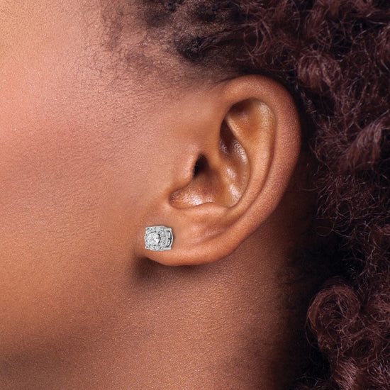Diamond Fashion Halo Earrings