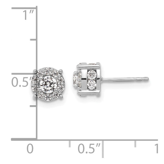 Diamond Fashion Halo Earrings