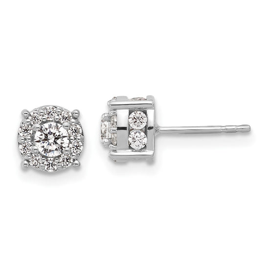Diamond Fashion Halo Earrings
