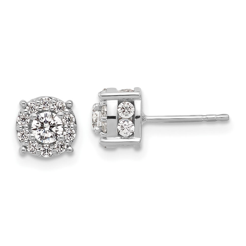 Diamond Fashion Halo Earrings