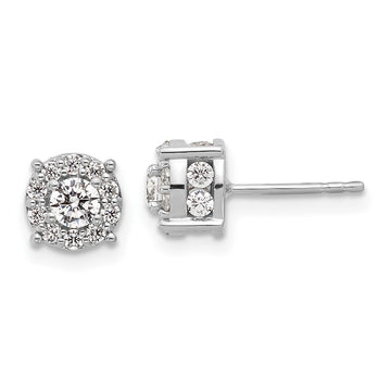 Diamond Fashion Halo Earrings