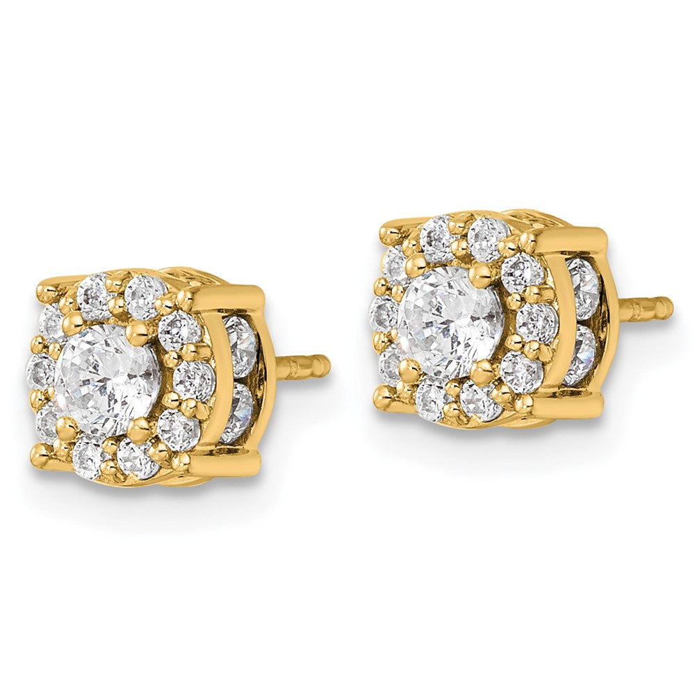 Diamond Fashion Halo Earrings