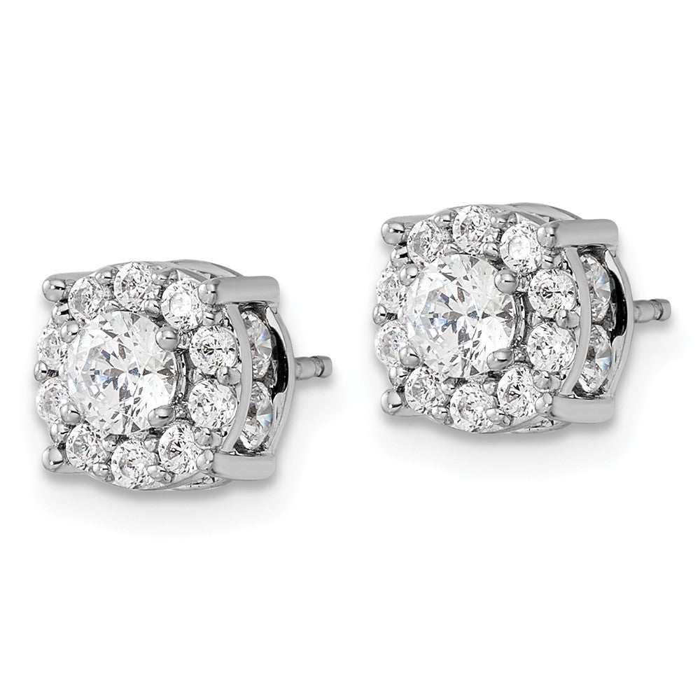 Diamond Fashion Halo Earrings