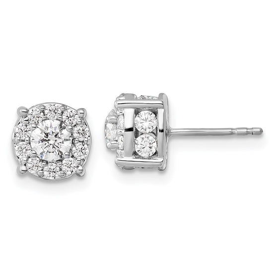 Diamond Fashion Halo Earrings