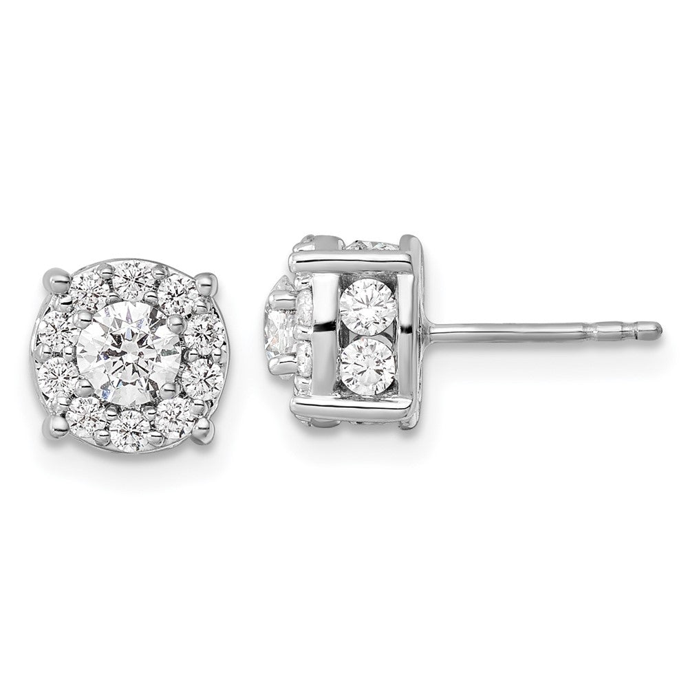 Diamond Fashion Halo Earrings