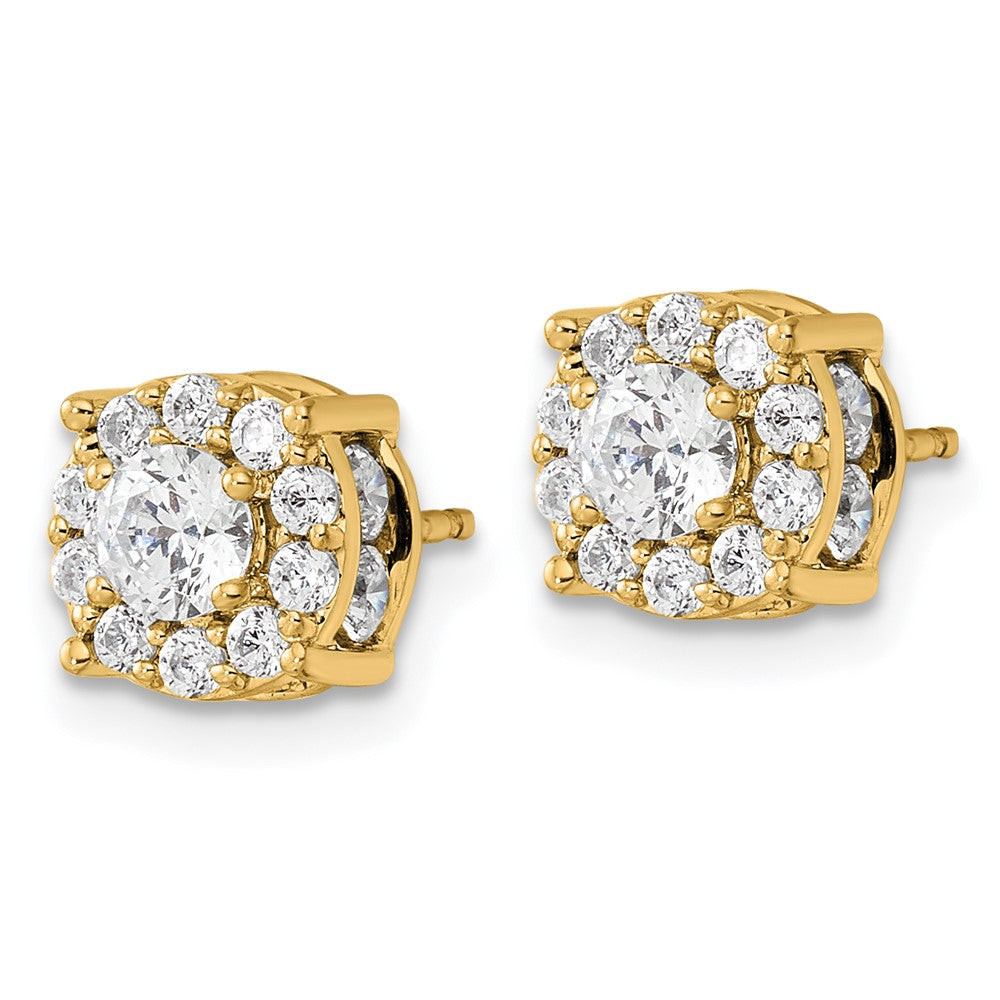 Diamond Fashion Halo Earrings