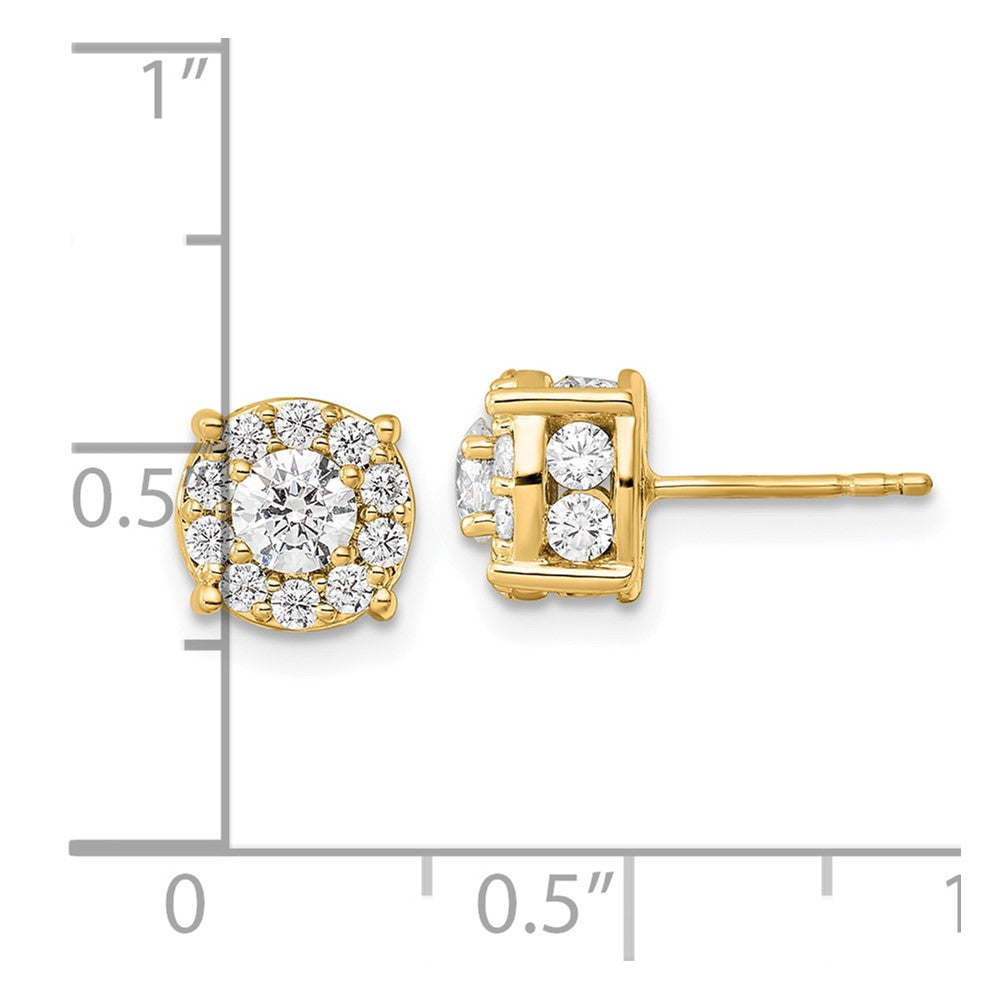 Diamond Fashion Halo Earrings
