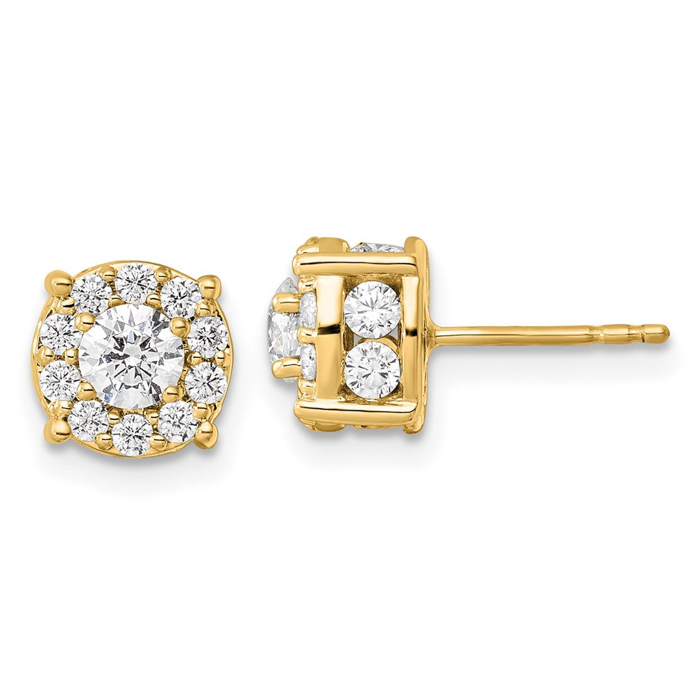 Diamond Fashion Halo Earrings
