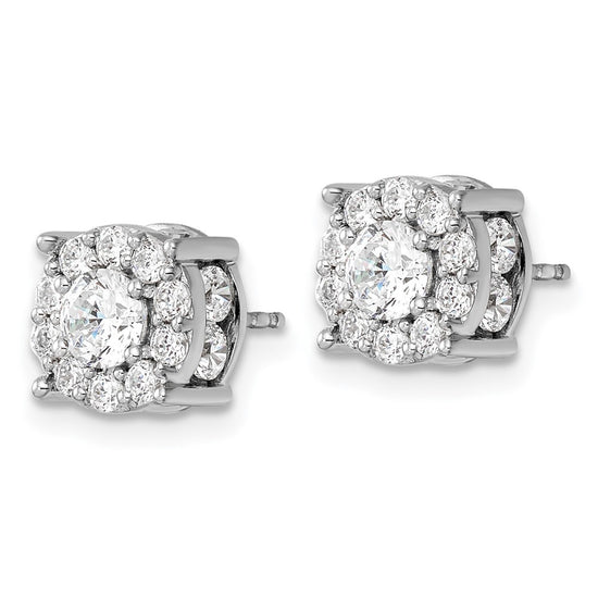 Diamond Fashion Halo Earrings