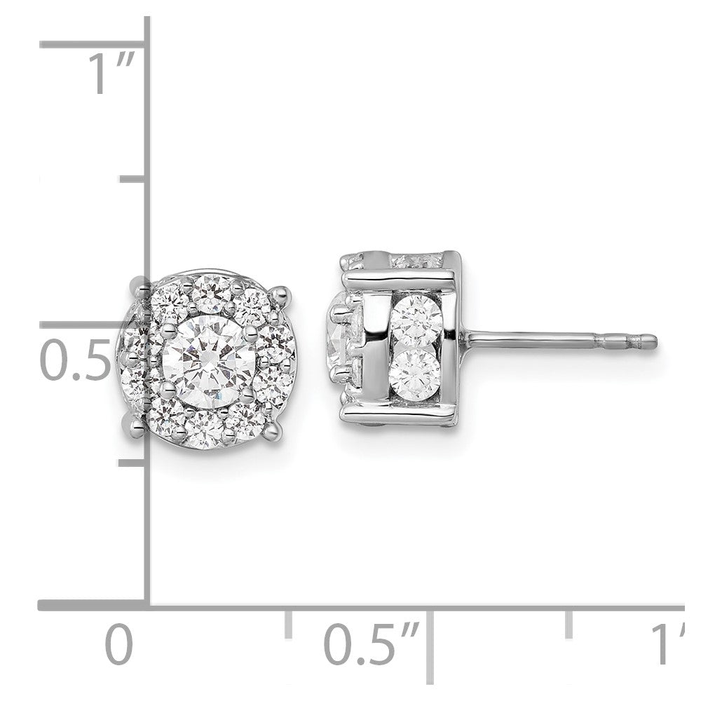 Diamond Fashion Halo Earrings