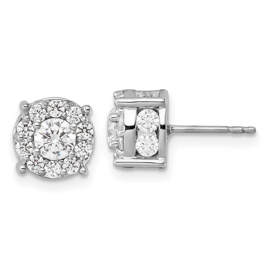 Diamond Fashion Halo Earrings