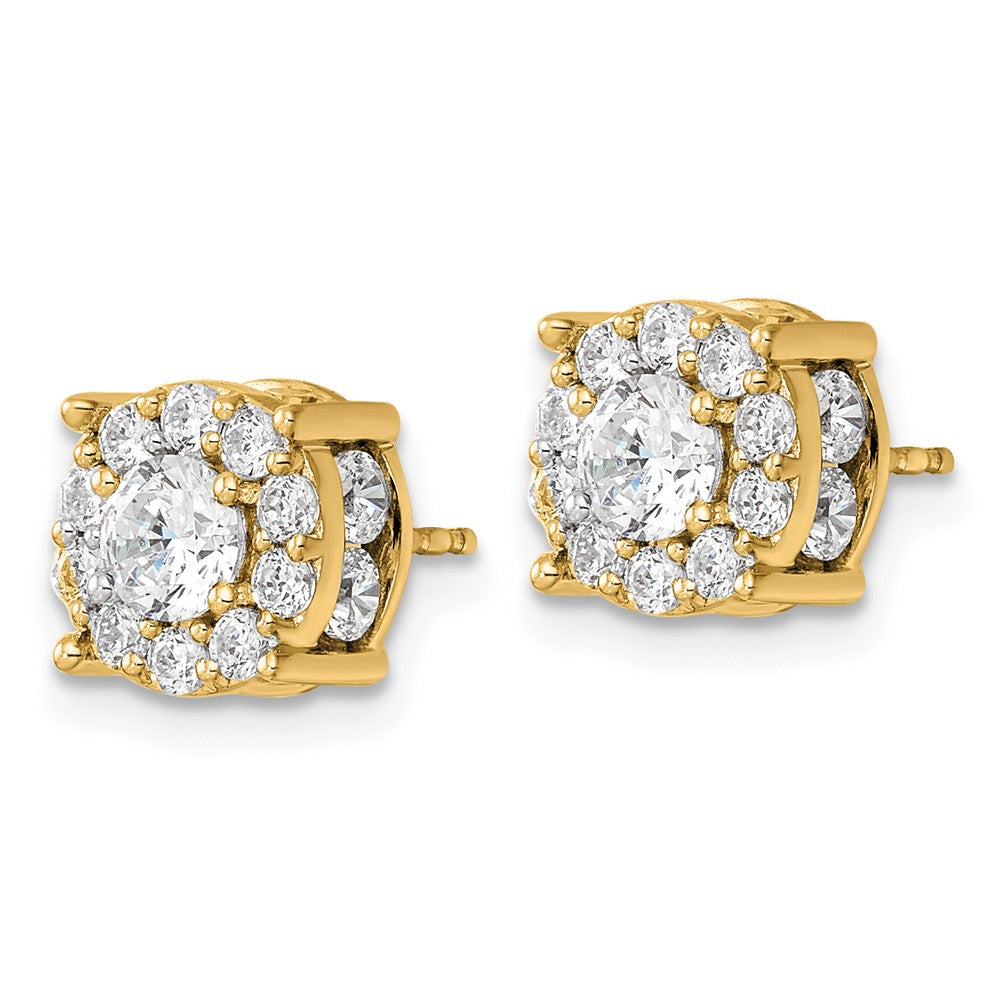 Diamond Fashion Halo Earrings