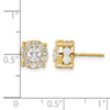 Diamond Fashion Halo Earrings