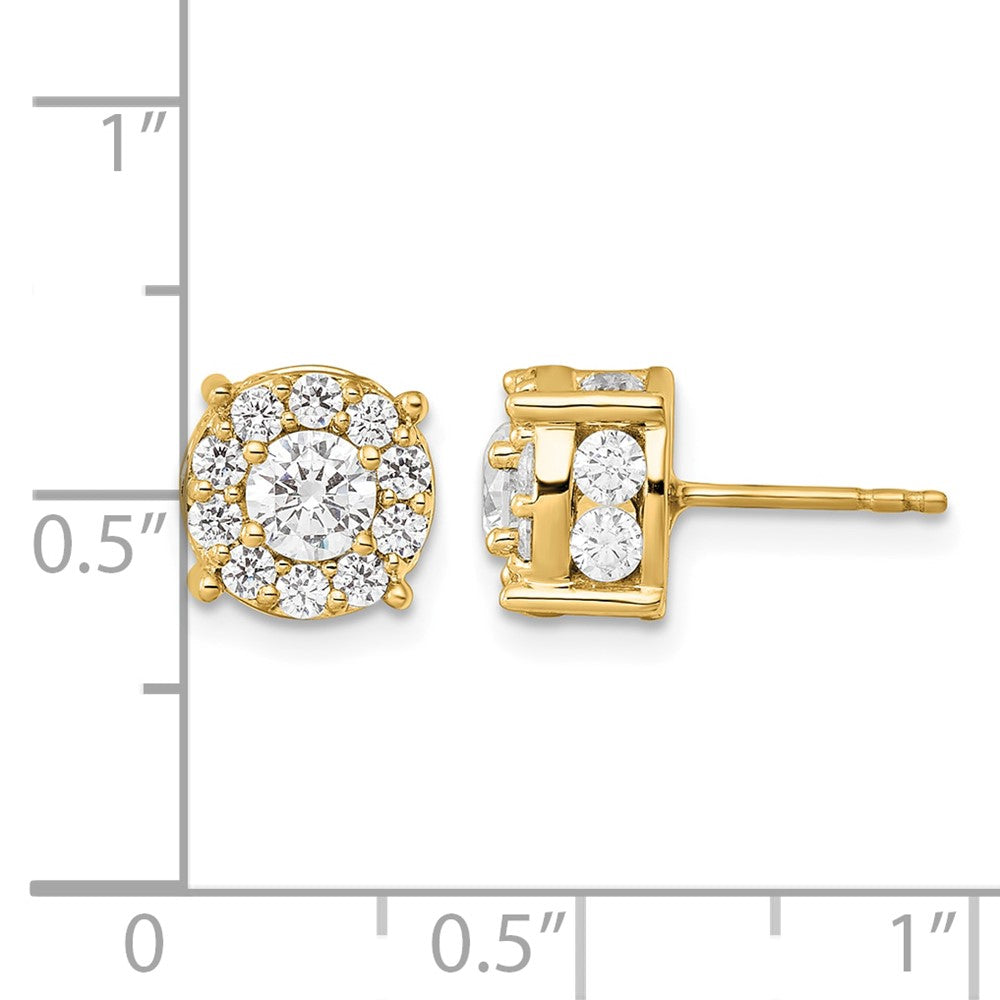 Diamond Fashion Halo Earrings