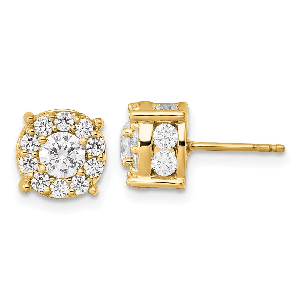 Diamond Fashion Halo Earrings
