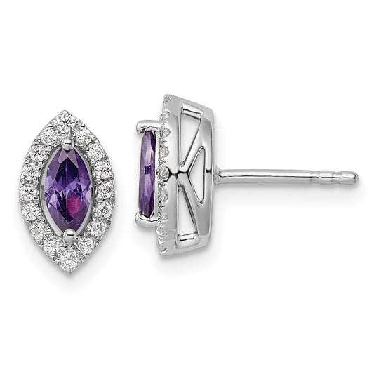 Diamond & Gemstone Post Earrings