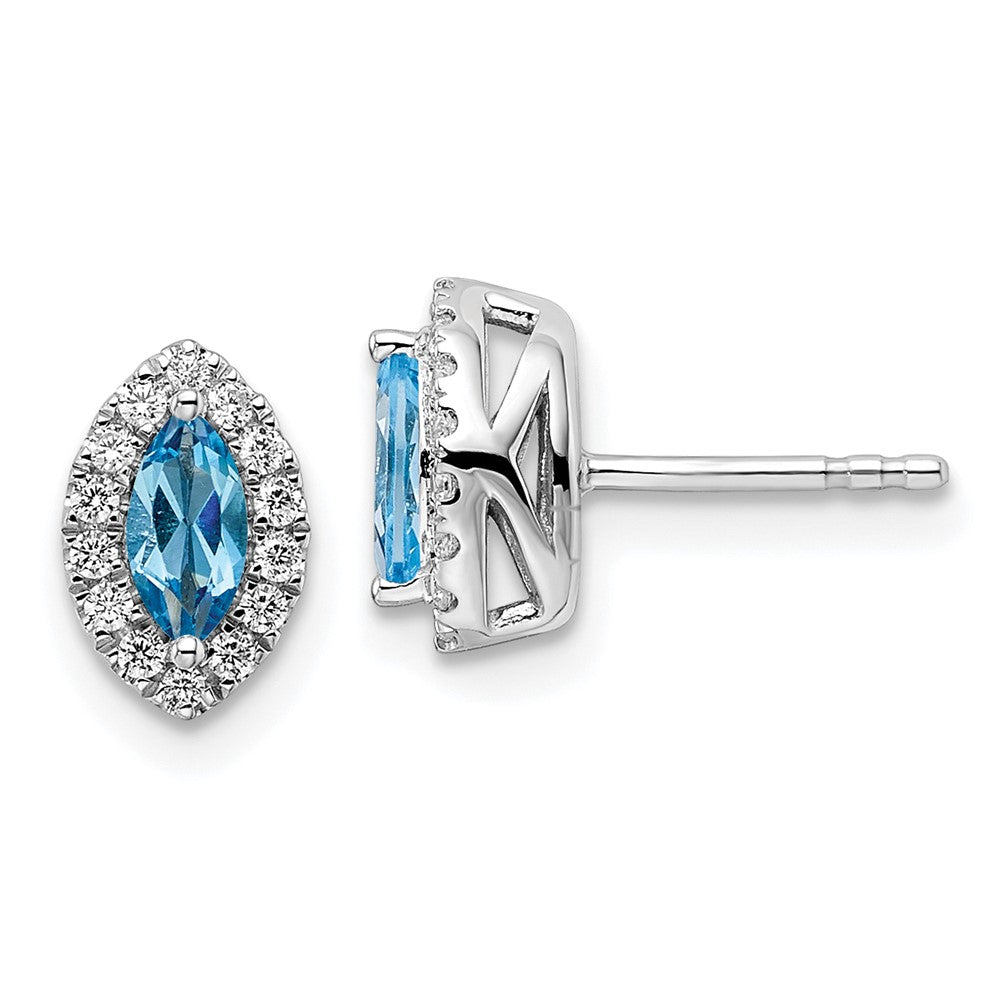 Diamond & Gemstone Post Earrings
