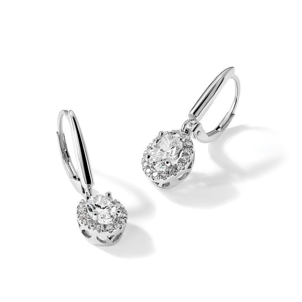 Diamond Fashion Halo Earrings