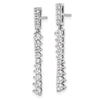 14k White Gold 1 carat Lab Grown Diamond VS/SI+ G+ Complete Dangle Post Earrings