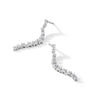 14k White Gold 3/4 carat Lab Grown Diamond VS/SI+ G+ Complete Dangle Post Earrings