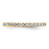 14k Polished Size 4.5 U-Shared Prong 1/2 carat Diamond Complete Eternity Band