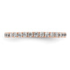 14k Rose Gold Polished Size 5 U-Shared Prong 1/2 carat Diamond Complete Eternity Band