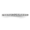 14k White Gold Polished Size 5 U-Shared Prong 1/2 carat Diamond Complete Eternity Band