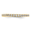 14k Polished Size 6 U-Shared Prong 1/2 carat Diamond Complete Eternity Band