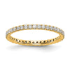 14k 1/2 carat Lab Grown Diamond VS/SI+ G+ Complete Size 5 Shared Prong Eternity Band