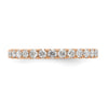14k Rose Gold 1 carat Lab Grown Diamond VS/SI+ G+ Complete Size 6.5 Shared Prong Eternity Band