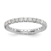 14k White Gold 1 carat Lab Grown Diamond VS/SI+ G+ Complete Size 8 Shared Prong Eternity Band