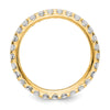 14k 1 carat Lab Grown Diamond VS/SI+ G+ Complete Size 6 Shared Prong Eternity Band