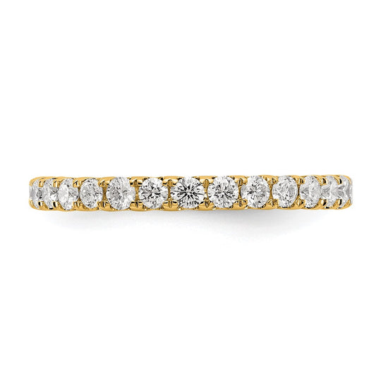 14k 1 carat Lab Grown Diamond VS/SI+ G+ Complete Size 8 Shared Prong Eternity Band