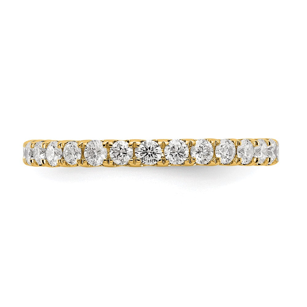 14k 1 carat Lab Grown Diamond VS/SI+ G+ Complete Size 7 Shared Prong Eternity Band