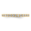 14k Polished Size 9 U-Shared Prong 1 carat Diamond Complete Eternity Band